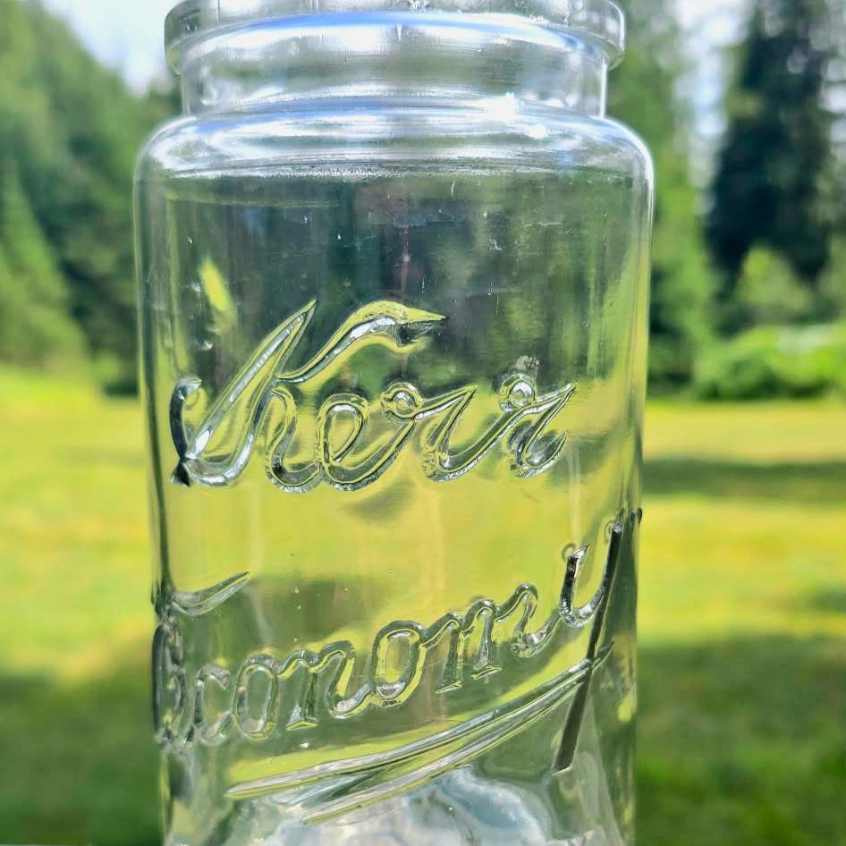 Antique Kerr Mason Jar - Century-Old Vintage Glass for DIY Terrariums | NW Nature Garden image 0