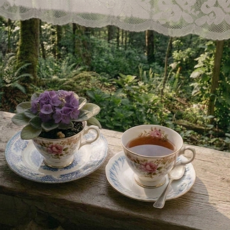 Teacup Violet Garden DIY (Copy) image 0