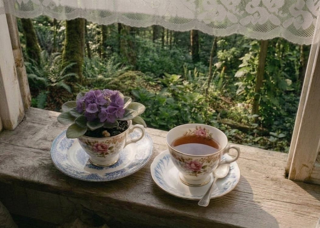 Teacup Violet Garden DIY image 0